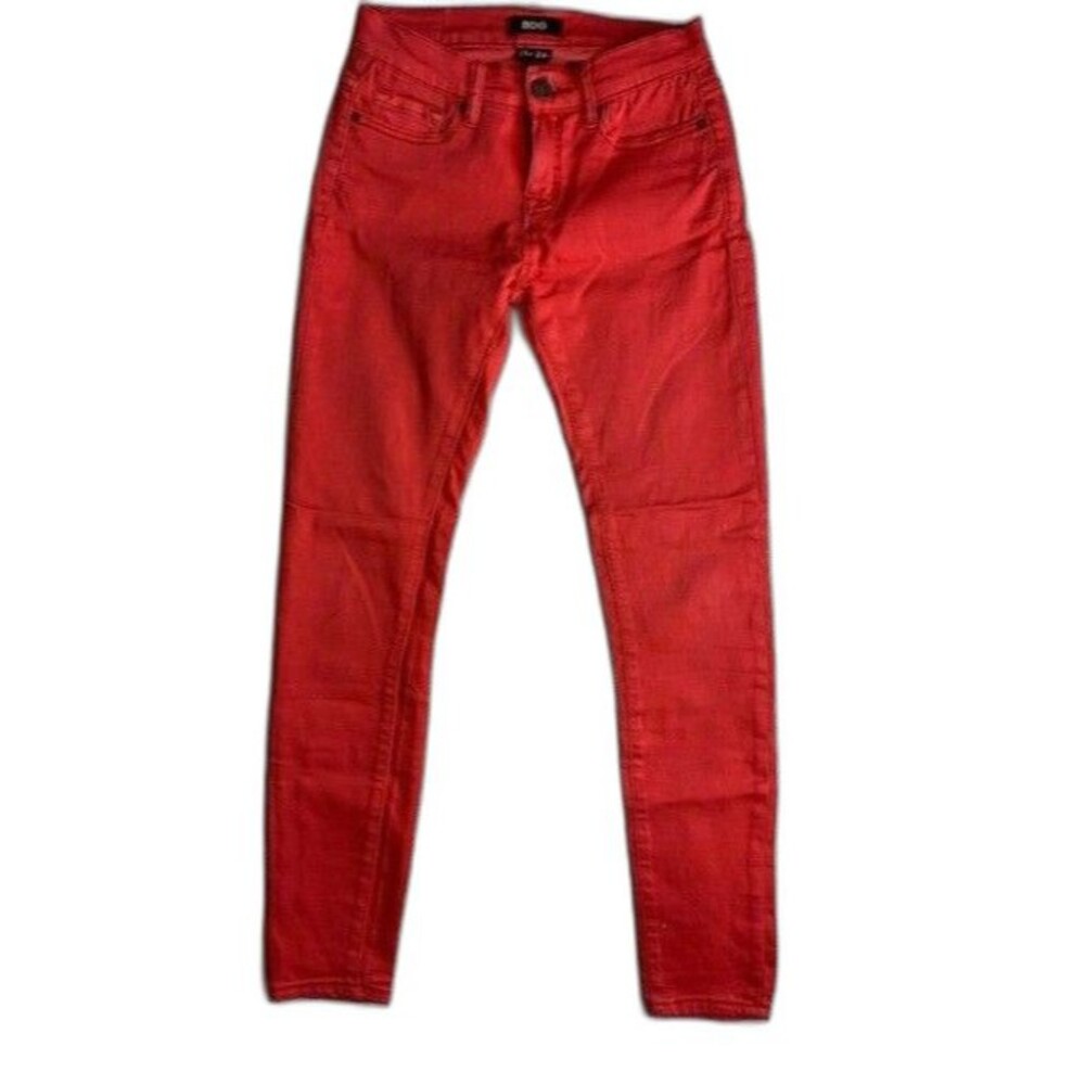 BDG Womens Jeans Size 26 x 29 Skinny Stretch Coral Color Mid Rise